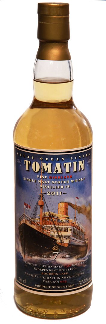 Tomatin 7y, 2011, 57,5%, Great Ocean Liners, Single Malt Scotch Whisky (Jack Wiebers)