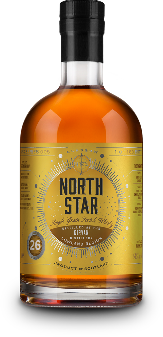 Girvan 1992 26y, North Star Spirits - Single Grain Scotch Whisky