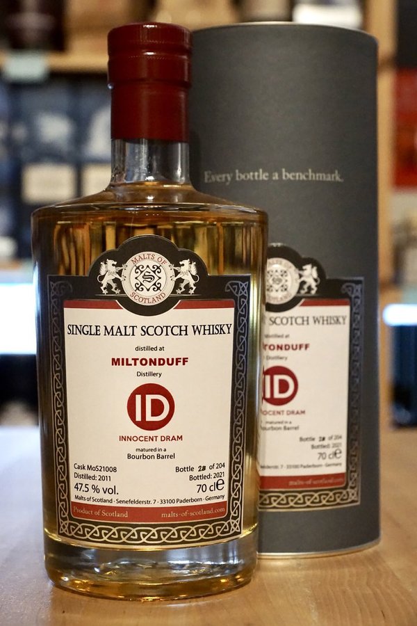Miltonduff ID 2011-2021, Single Malt Scotch Whisky (Malts of Scotland)